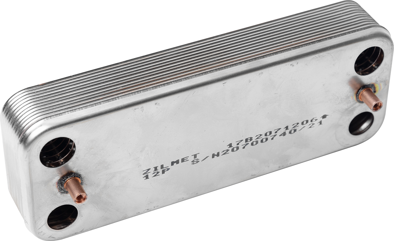 Пластинчатый теплообменник Zilmet 2071206  для котла BAXI Luna-3  711612800,  после 2014,