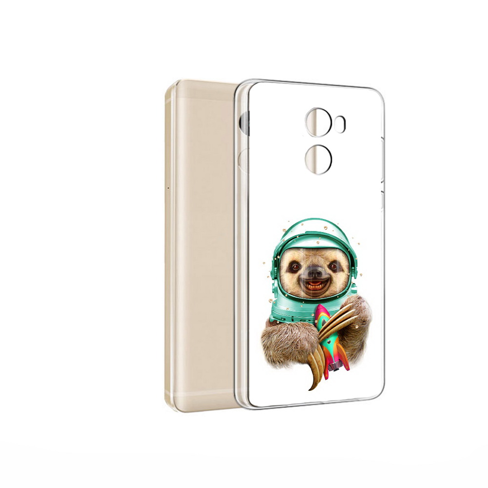 

Чехол MyPads Tocco для Xiaomi Redmi 4 Pro Ленивец астронавт (PT47305.303.104), Прозрачный, Tocco
