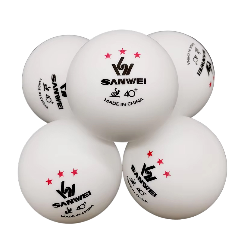 Мячи для н/тенниса SANWEI 3* 40+ Seamless x6, White