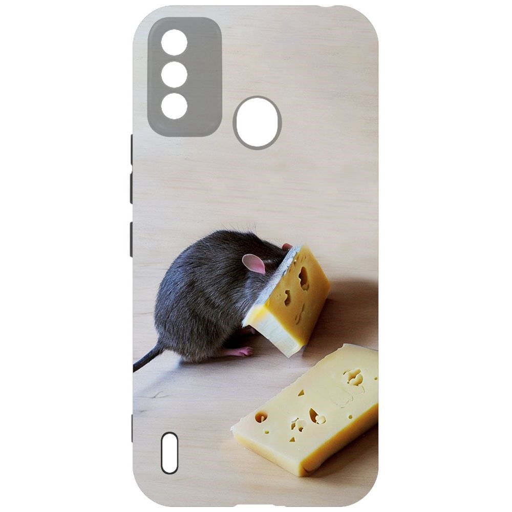 фото Чехол-накладка софт мышь и сыр для itel a48 krutoff
