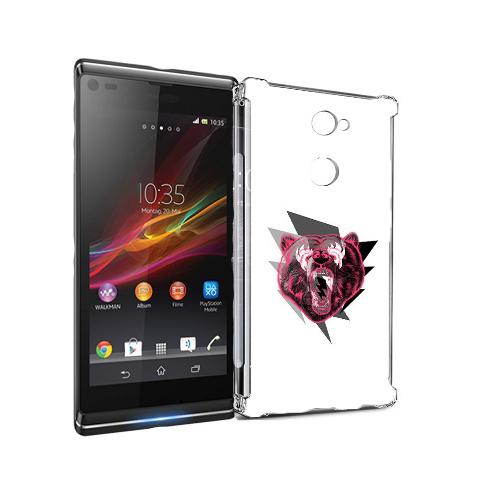 

Чехол MyPads Tocco для Sony Xperia L2 грозовой медведь (PT99662.233.301), Прозрачный, Tocco