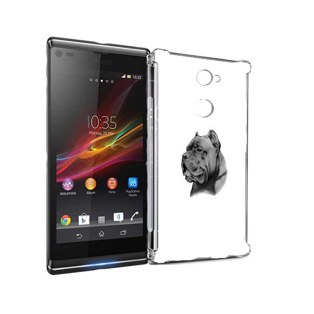 

Чехол MyPads Tocco для Sony Xperia L2 грозный бульдог (PT99662.233.300), Прозрачный, Tocco