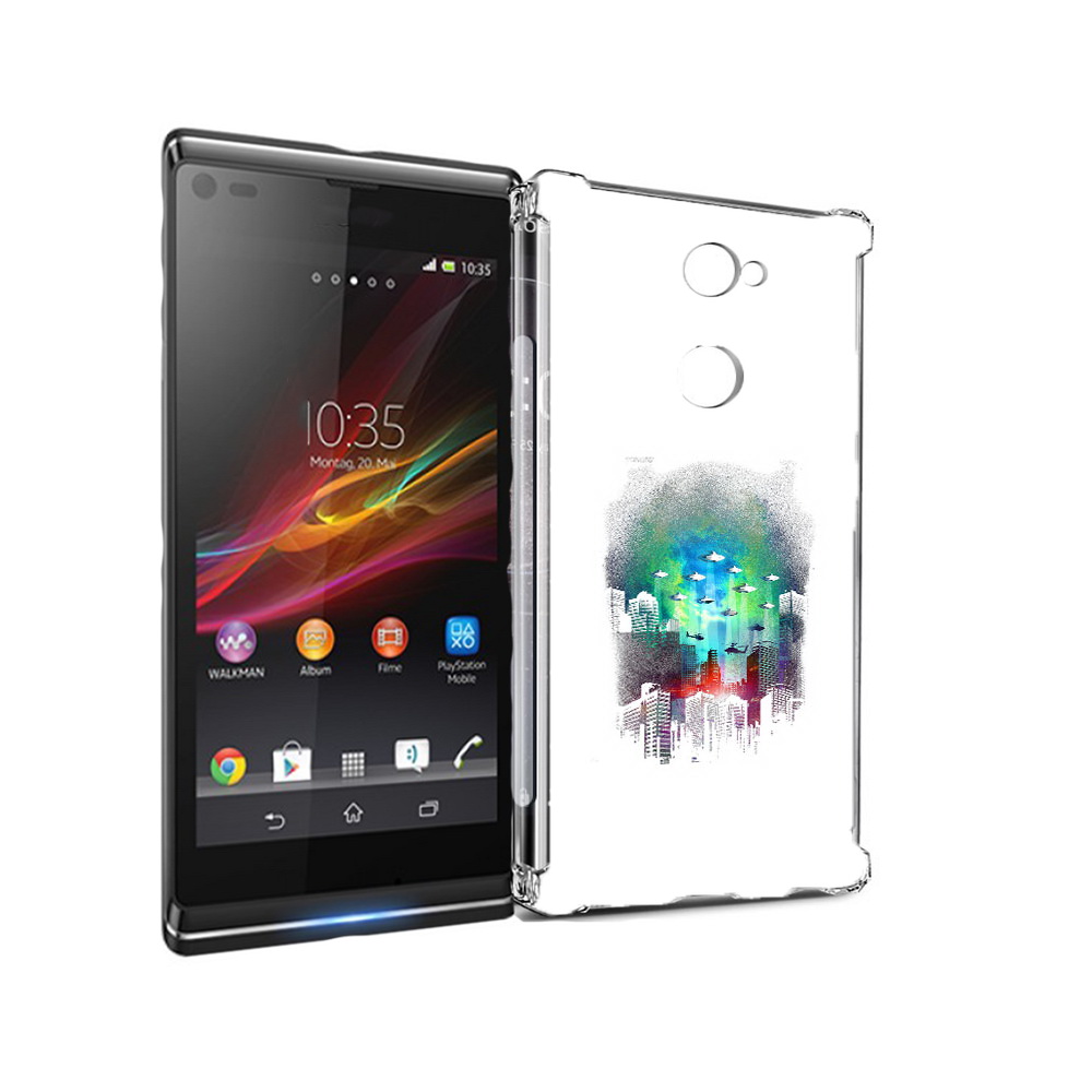 

Чехол MyPads Tocco для Sony Xperia L2 город в свечении (PT99662.233.296), Прозрачный, Tocco