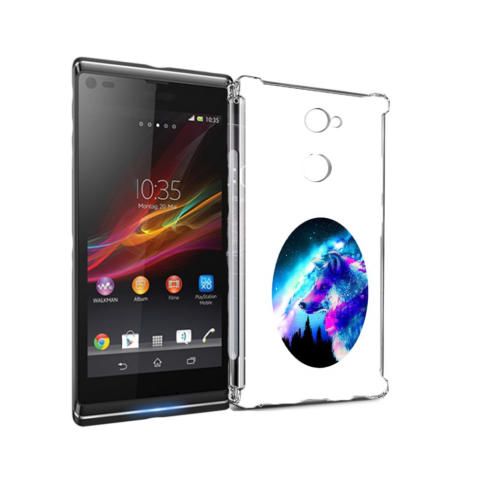 

Чехол MyPads Tocco для Sony Xperia L2 голубой волк (PT99662.233.293), Прозрачный, Tocco