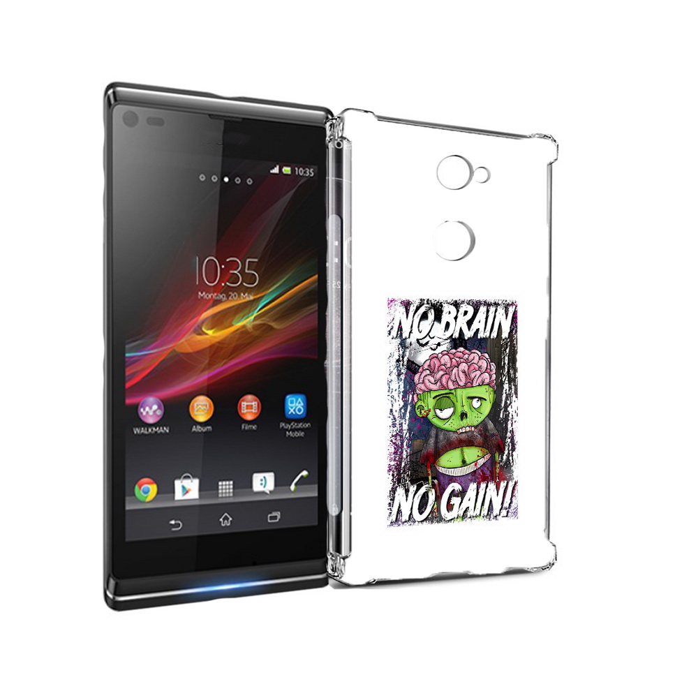 

Чехол MyPads Tocco для Sony Xperia L2 глупый зомби (PT99662.233.289), Прозрачный, Tocco