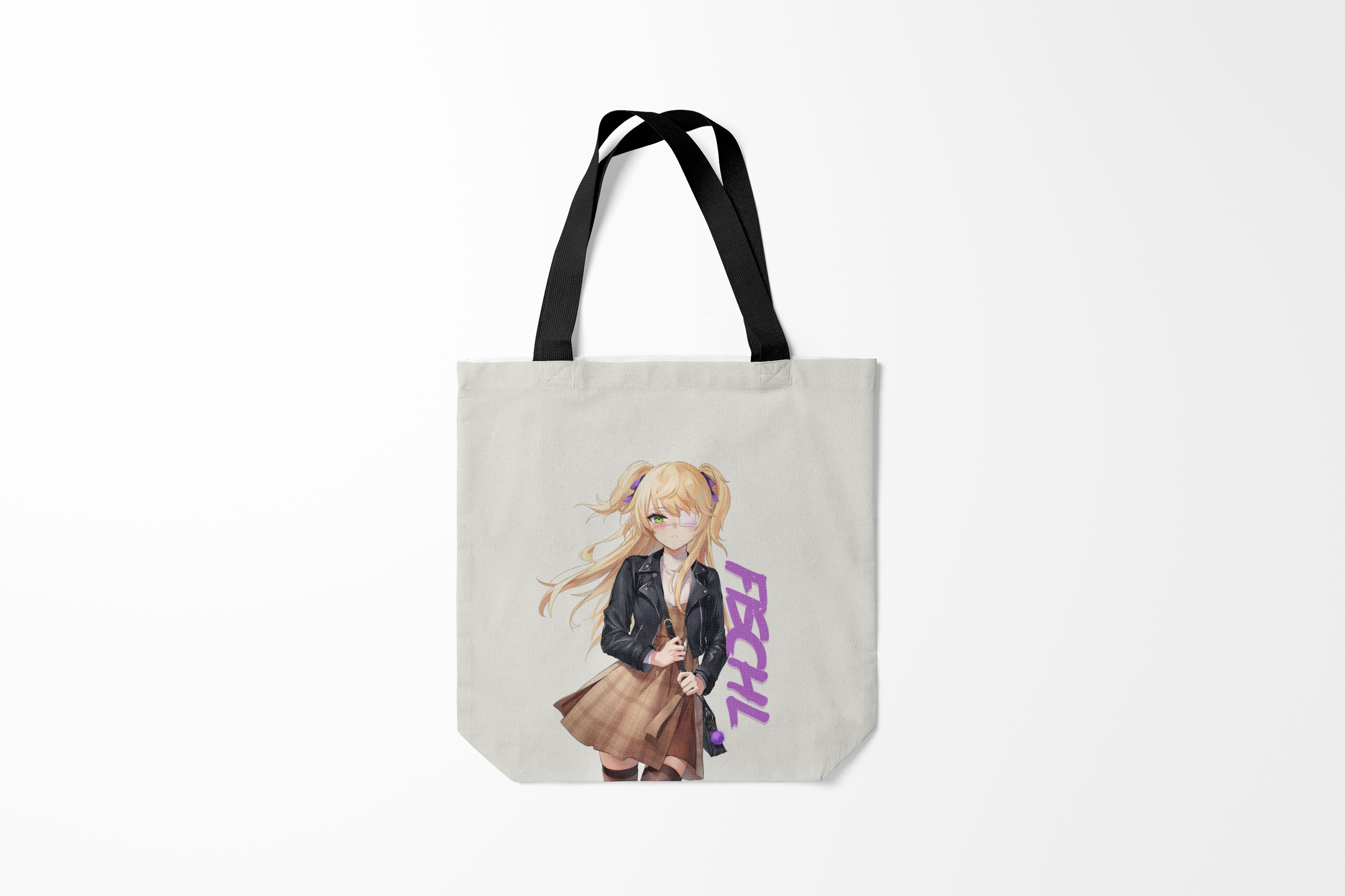 

Сумка шoппер унисекс Burnettie Genshin Impact Fischl, бежевый, Genshin Impact Fischl