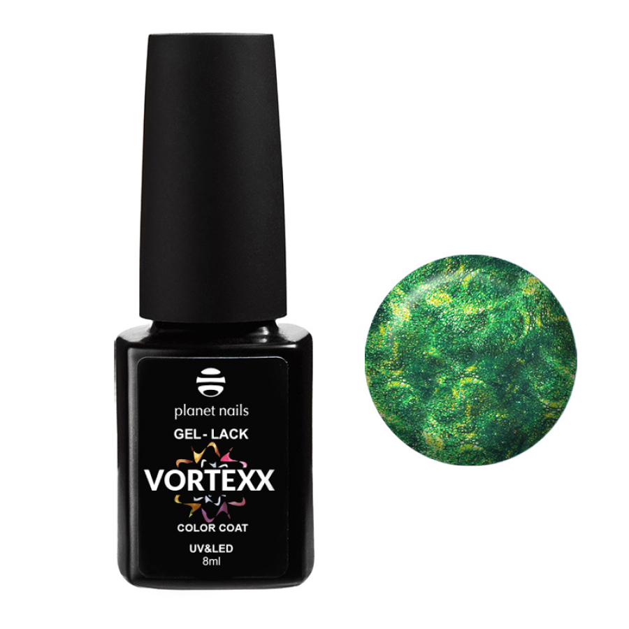

Гель-лак Planet Nails VORTEXX 656, 8 мл, Зеленый