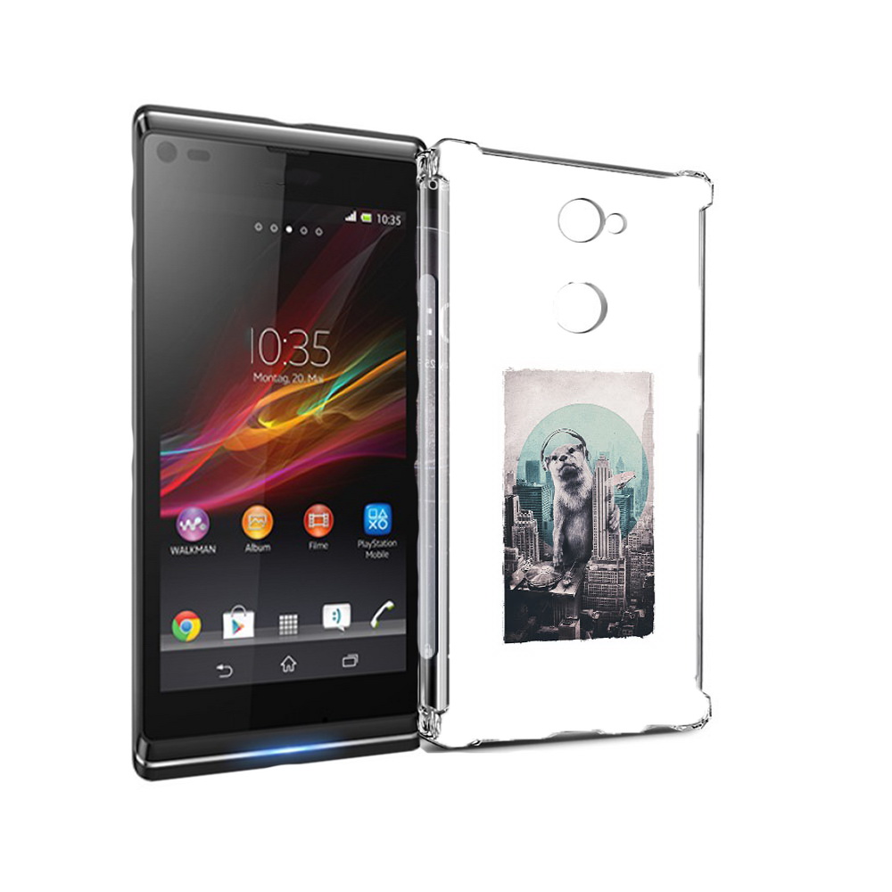 

Чехол MyPads Tocco для Sony Xperia L2 выдра в городе (PT99662.233.283), Прозрачный, Tocco