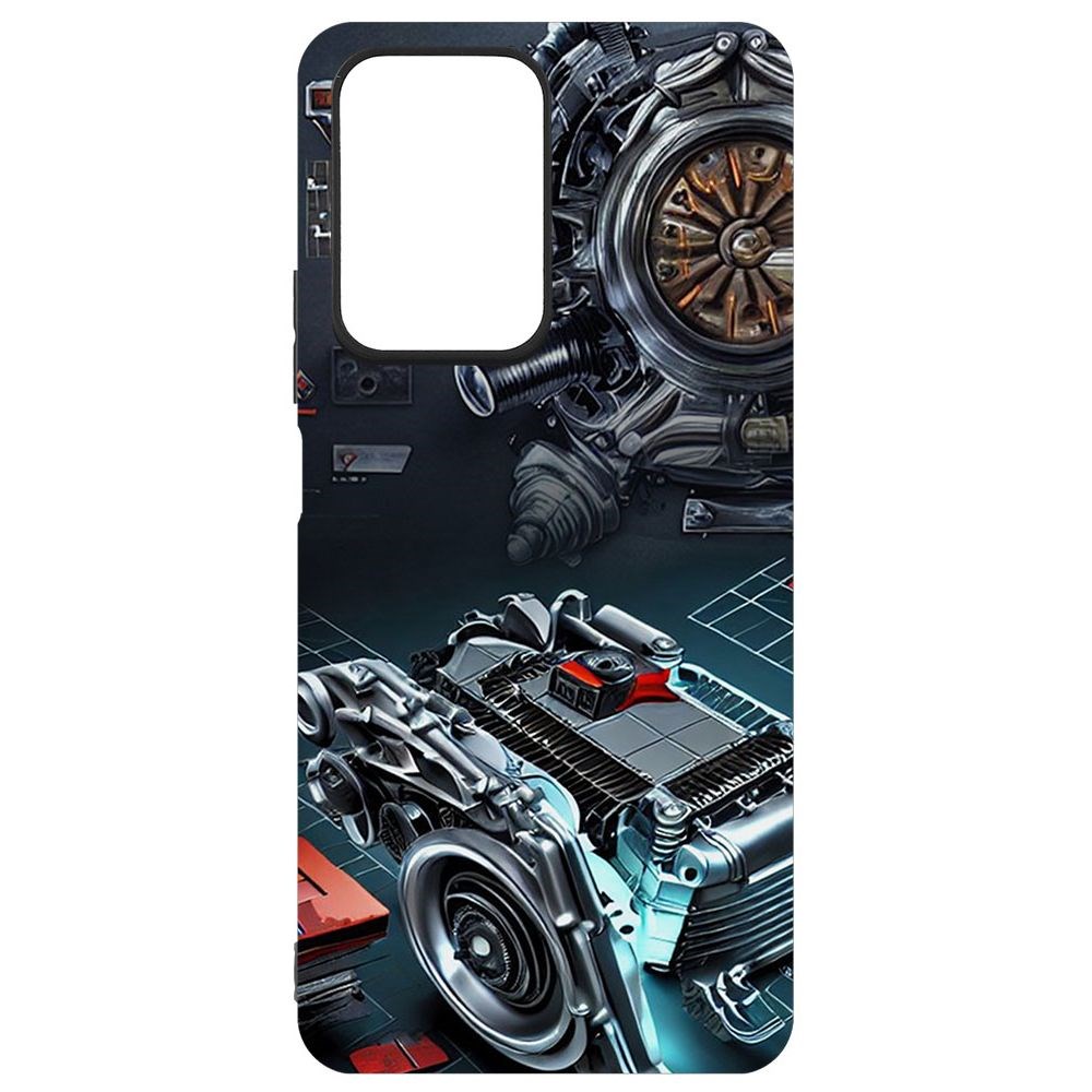 

Чехол-накладка Софт Моторы для Xiaomi 11T Pro, Черный
