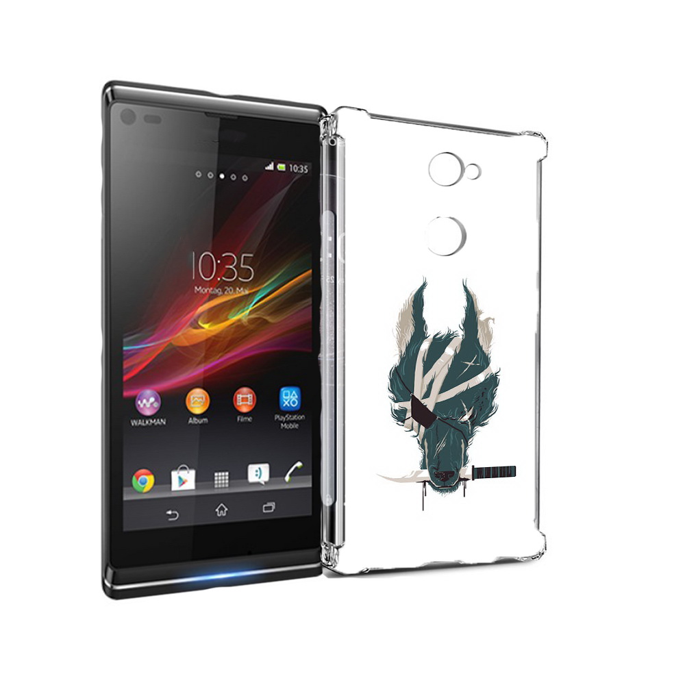 

Чехол MyPads Tocco для Sony Xperia L2 волк-разбойник (PT99662.233.271), Прозрачный, Tocco