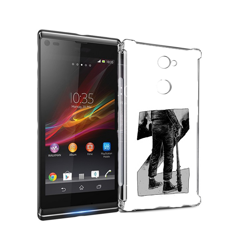 

Чехол MyPads Tocco для Sony Xperia L2 воин черно белый (PT99662.233.265), Tocco
