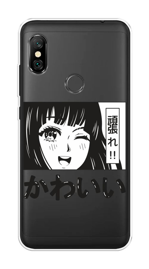 

Чехол на Xiaomi Redmi Note 6 Pro "Cute anime girl", Черный;серый;прозрачный;белый, 34650-1