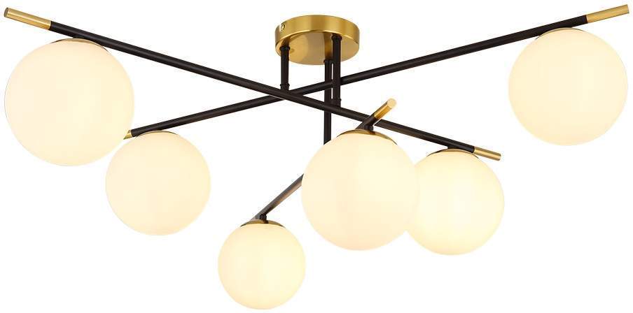 

Потолочная люстра Arte Lamp на штанге Alcor A2224PL-6BK