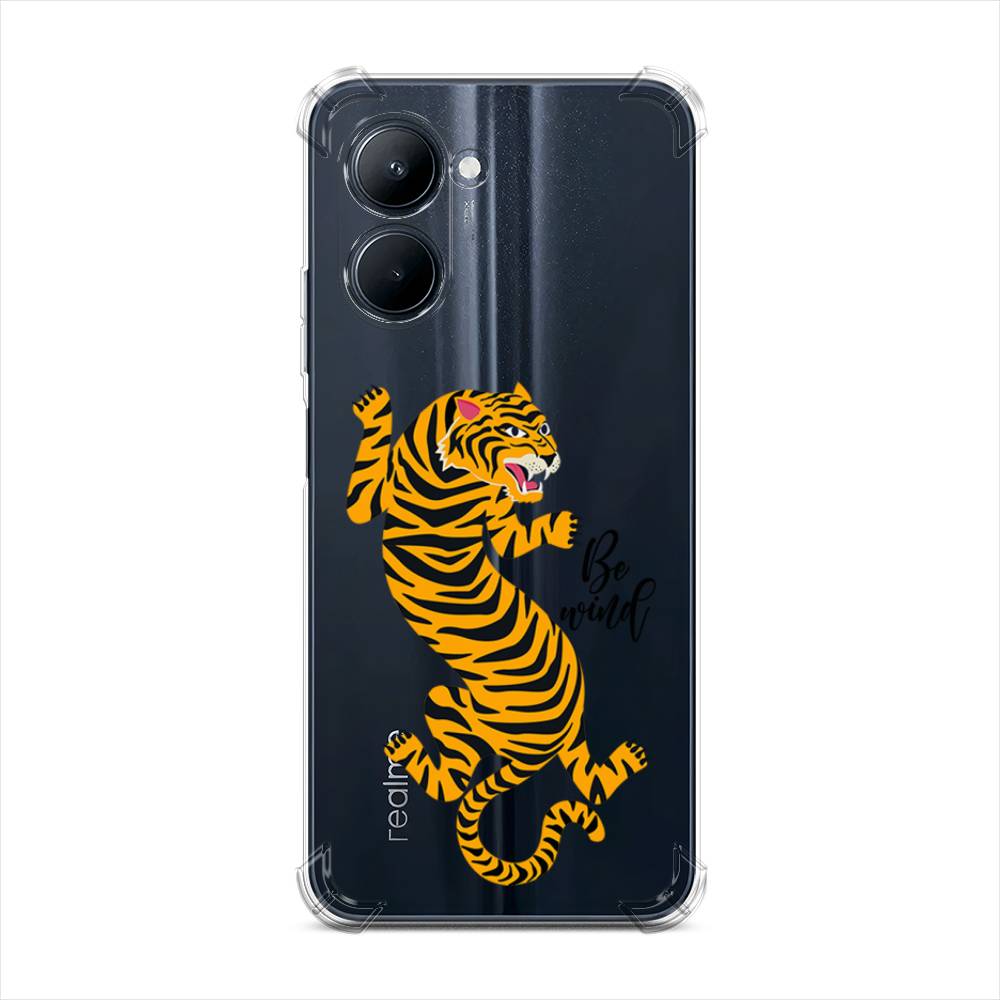

Чехол Awog на Realme C33 "Tiger be wind", Желтый;черный, 2511351-1
