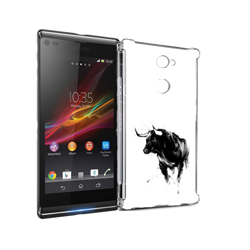 

Чехол MyPads Tocco для Sony Xperia L2 бык (PT99662.233.254), Прозрачный, Tocco