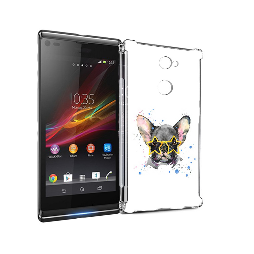 

Чехол MyPads Tocco для Sony Xperia L2 буля в очках (PT99662.233.252), Прозрачный, Tocco