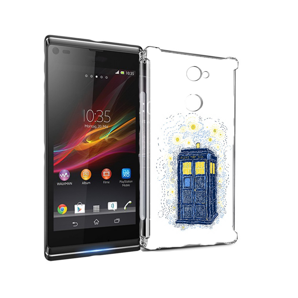 

Чехол MyPads Tocco для Sony Xperia L2 будка рисунок (PT99662.233.249), Прозрачный, Tocco