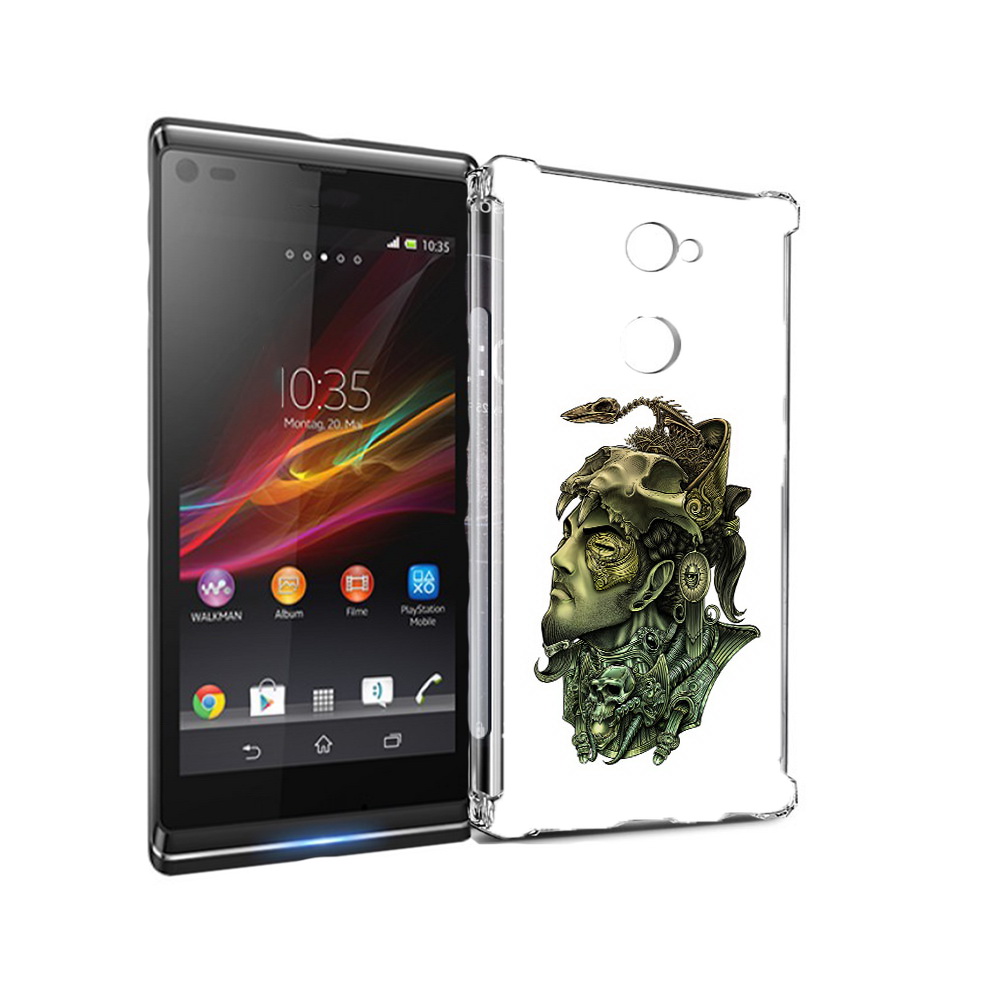 

Чехол MyPads Tocco для Sony Xperia L2 бронзовый воин (PT99662.233.248), Прозрачный, Tocco