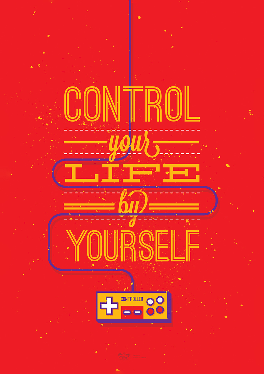 

Большой мотивационный постер на стену Control Your Life 40х50 см без рамы, MMCONTROL