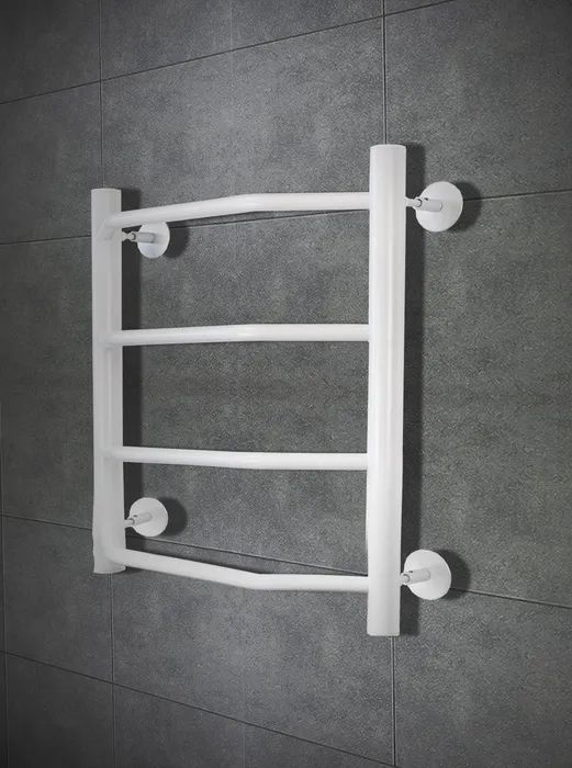 Полотенцесушитель электрический Маргроид В6 60 на 50 без полки,белый, с кнопкой включения