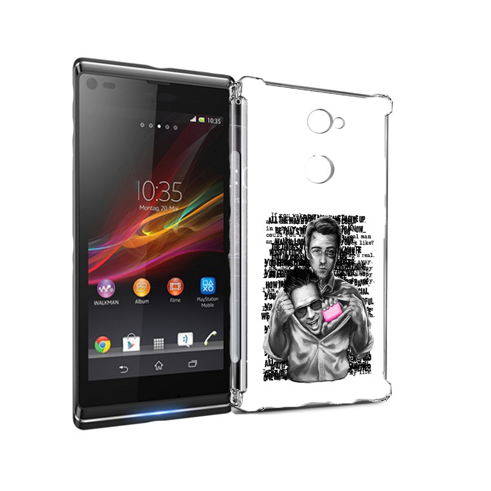 

Чехол MyPads Tocco для Sony Xperia L2 бойцовский клуб (PT99662.233.242), Прозрачный, Tocco