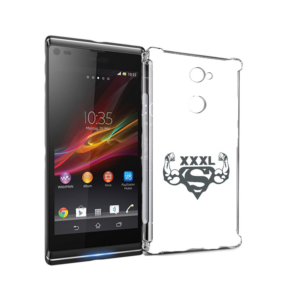 

Чехол MyPads Tocco для Sony Xperia L2 бодибилдинг супермен (PT99662.233.237), Прозрачный, Tocco