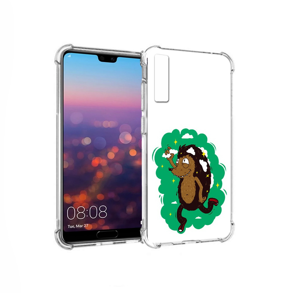 

Чехол MyPads Tocco для Huawei P20 Pro Ежик в облаках (PT108144.28.77), Прозрачный, Tocco