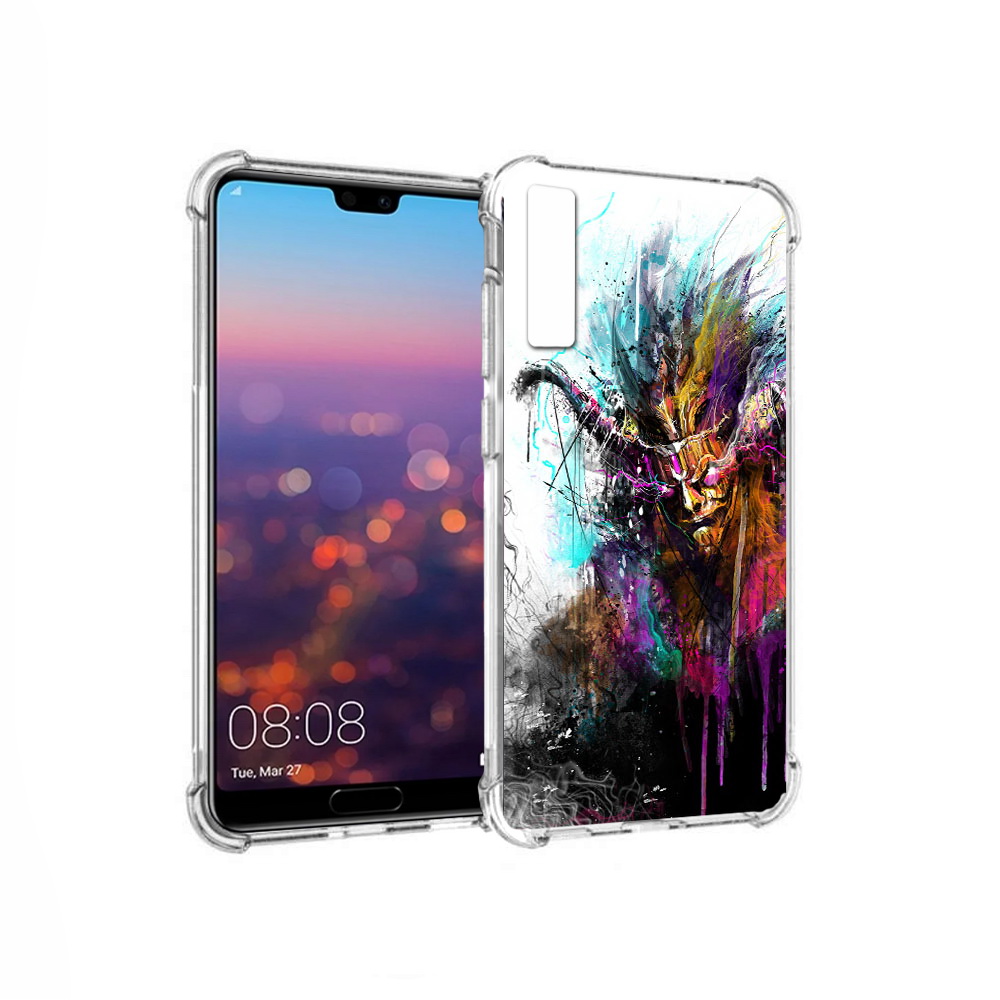 

Чехол MyPads Tocco для Huawei P20 Pro яркий дьявол (PT108144.28.709), Прозрачный, Tocco