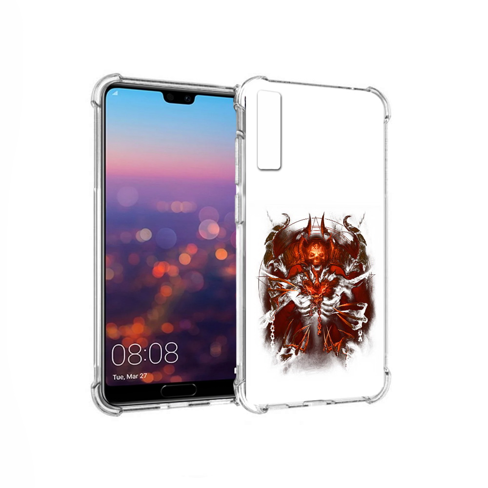 

Чехол MyPads Tocco для Huawei P20 Pro яркий демон (PT108144.28.708), Прозрачный, Tocco