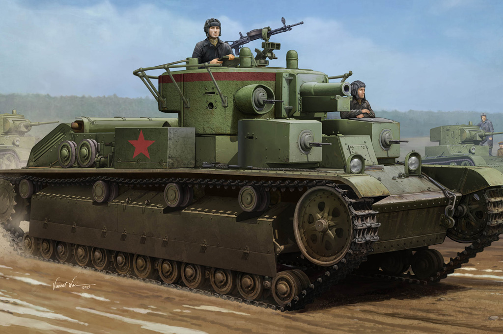 

Сборная модель HobbyBoss 1/35 Soviet T-28 Medium Tank (Welded) 83852