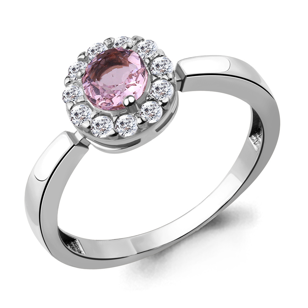 

Кольцо из серебра с фианитом р. Aquamarine 68539АВ, 68539АВ_925_р