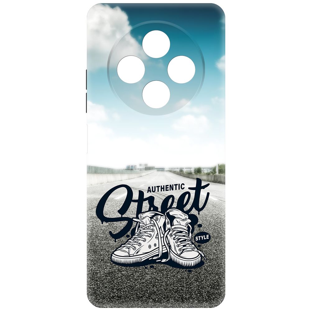 

Чехол-накладка Krutoff Soft Case Кроссовки мужские Уличный стиль для TECNO Spark 30 черный