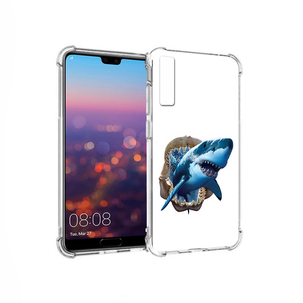 

Чехол MyPads Tocco для Huawei P20 Pro челюсти (PT108144.28.675), Прозрачный, Tocco