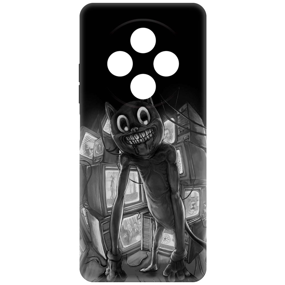 

Чехол-накладка Krutoff Soft Case Хаги Ваги - Картун Кэт для TECNO Spark 30 черный