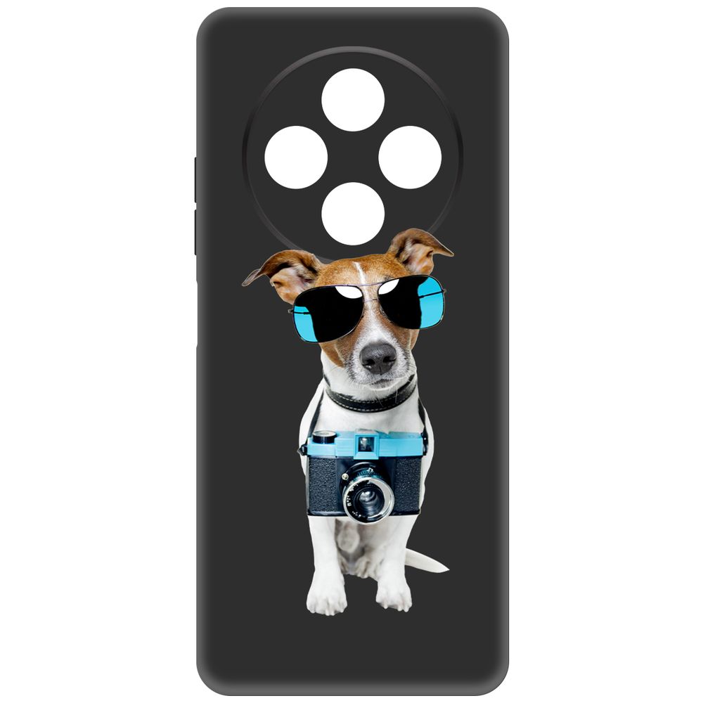 

Чехол-накладка Krutoff Soft Case Пес-турист для TECNO Spark 30 черный