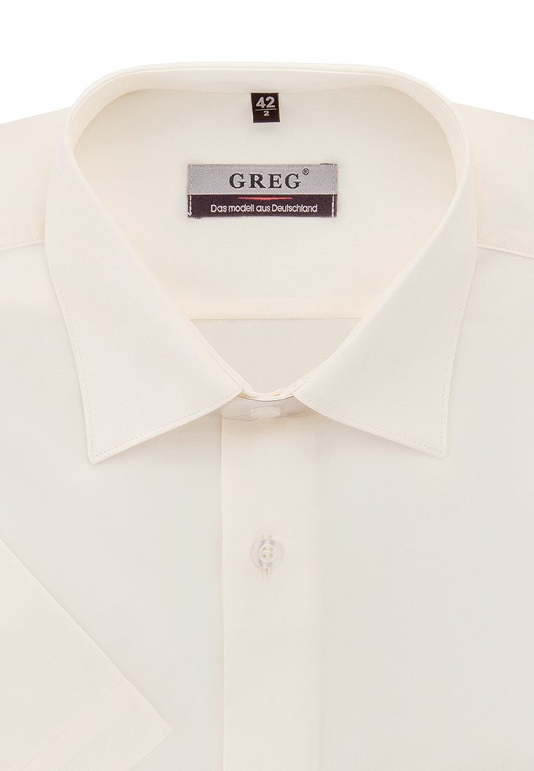 

Рубашка мужская Greg 01-00006048 бежевая 38, Бежевый, 01-00006048