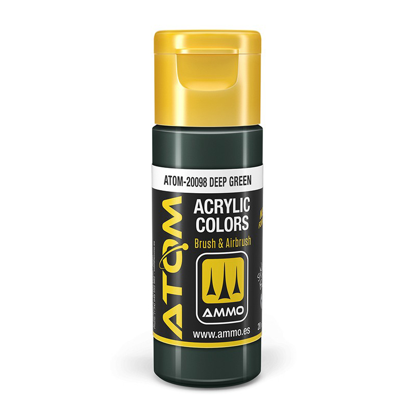 

Акриловая краска Ammo Mig Atom Color Темно-зеленый Deep Green ATOM20098