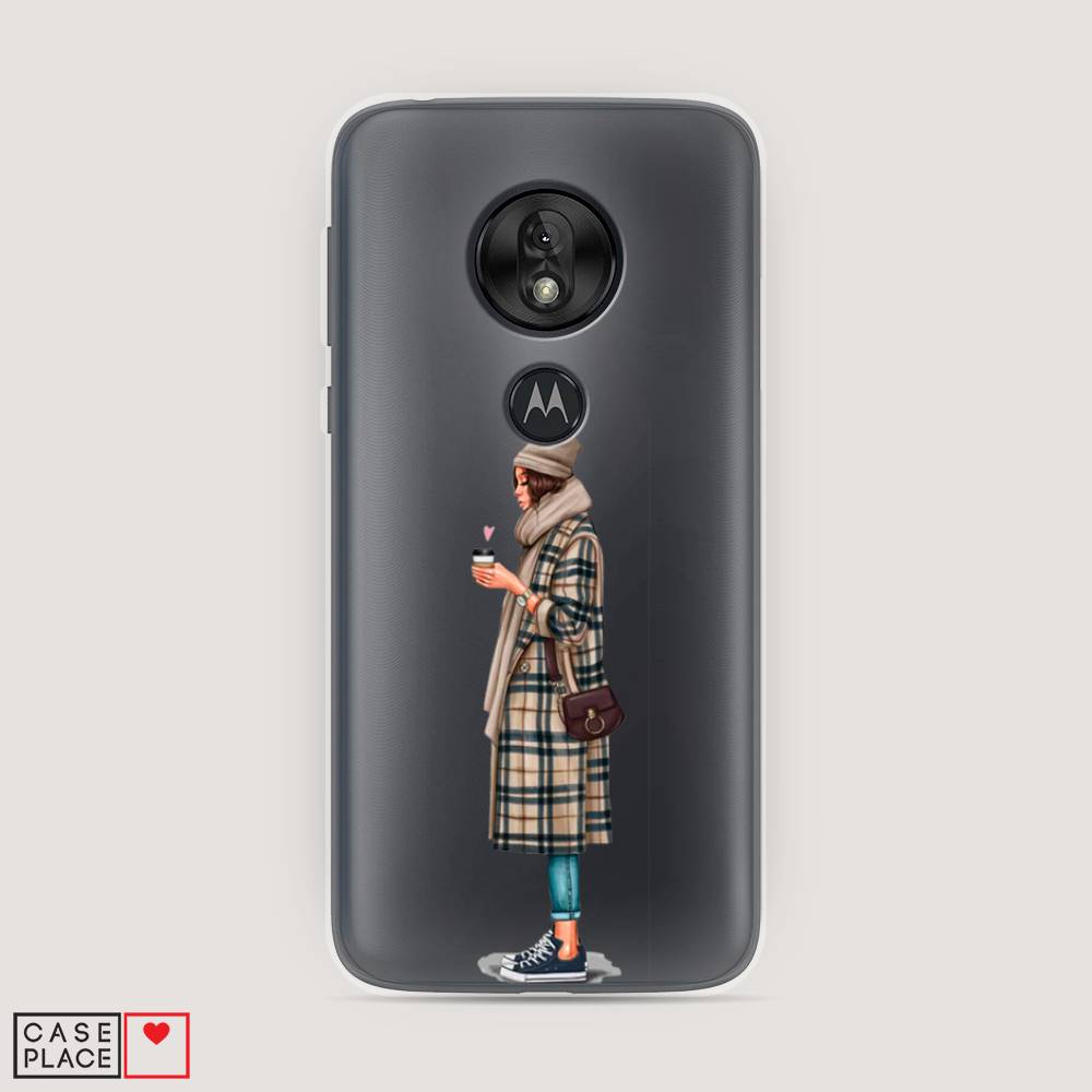 

Чехол на Motorola Moto G7 Play "Утренний кофе", Коричневый;бежевый, 241250-6