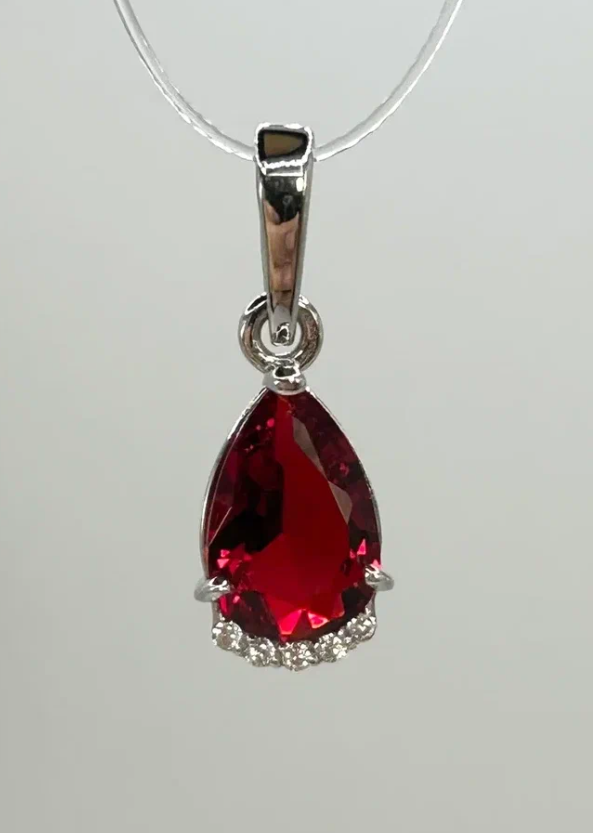 

Кулон из серебра Argentum Z3-10307гр, гранат/фианит, Z3-10307гр