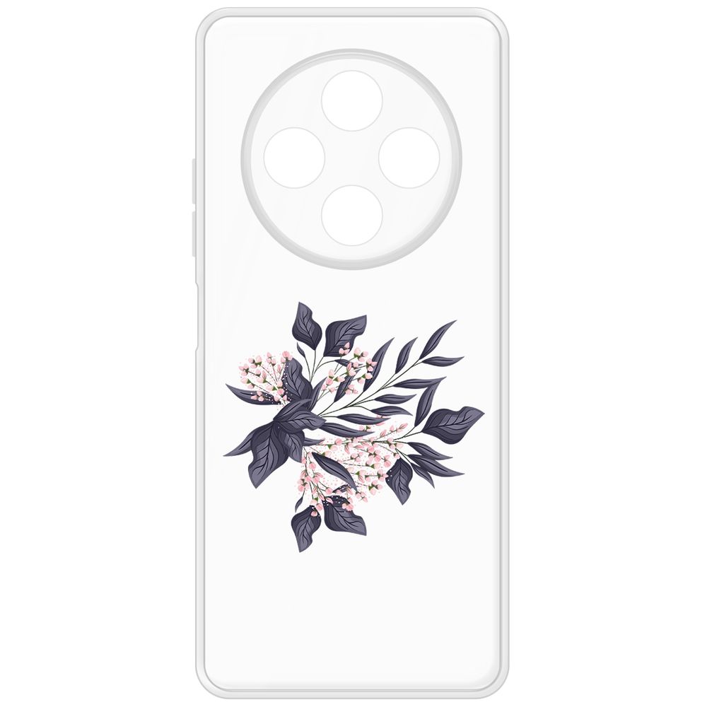

Чехол-накладка Krutoff Clear Case Розовые бутоны для TECNO Spark 30, Прозрачный