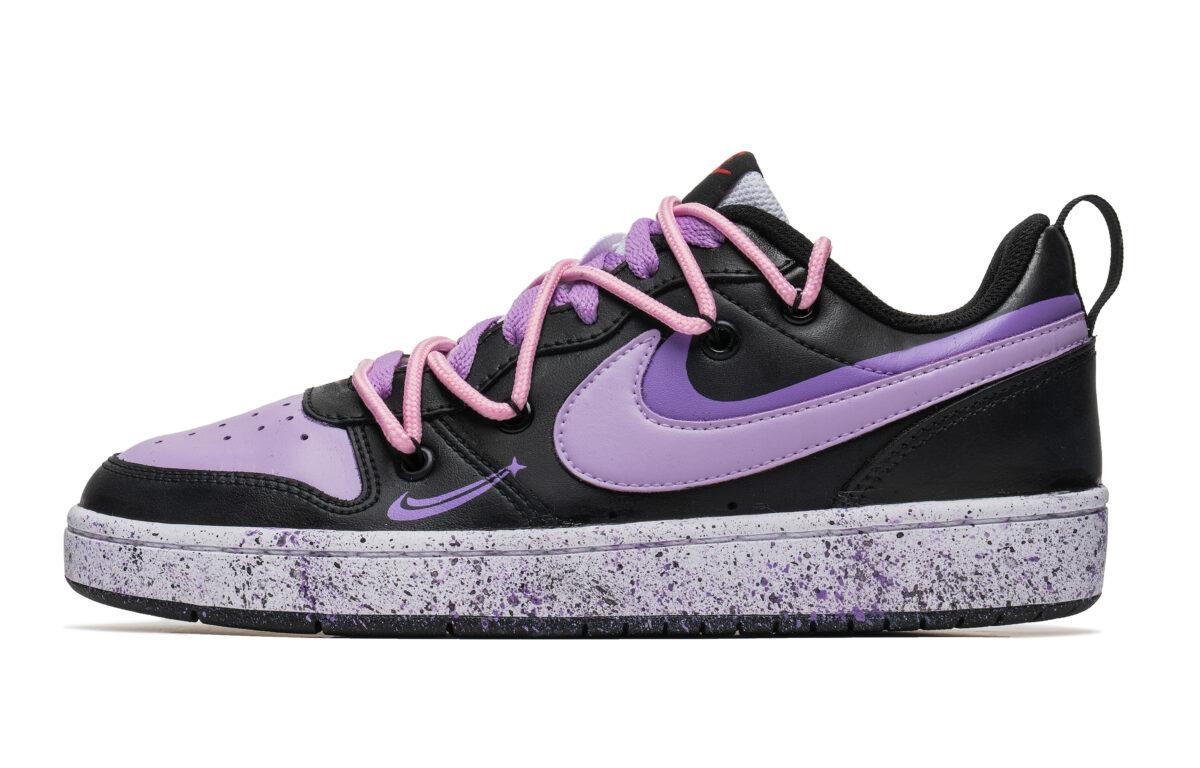 

Кеды унисекс Nike Court Borough Low 2 GS черные 38.5 EU, Черный, Court Borough Low 2 GS