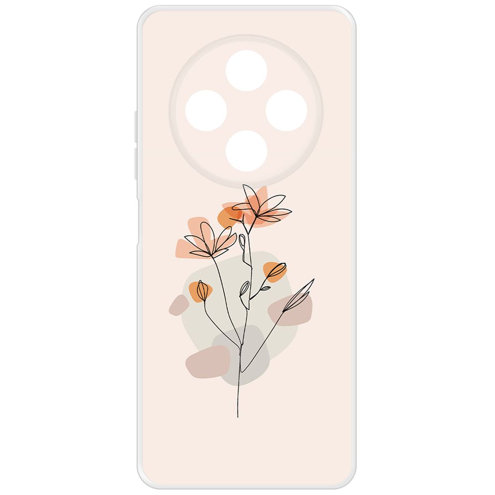 

Чехол-накладка Krutoff Clear Case Ромашки для TECNO Spark 30, Прозрачный