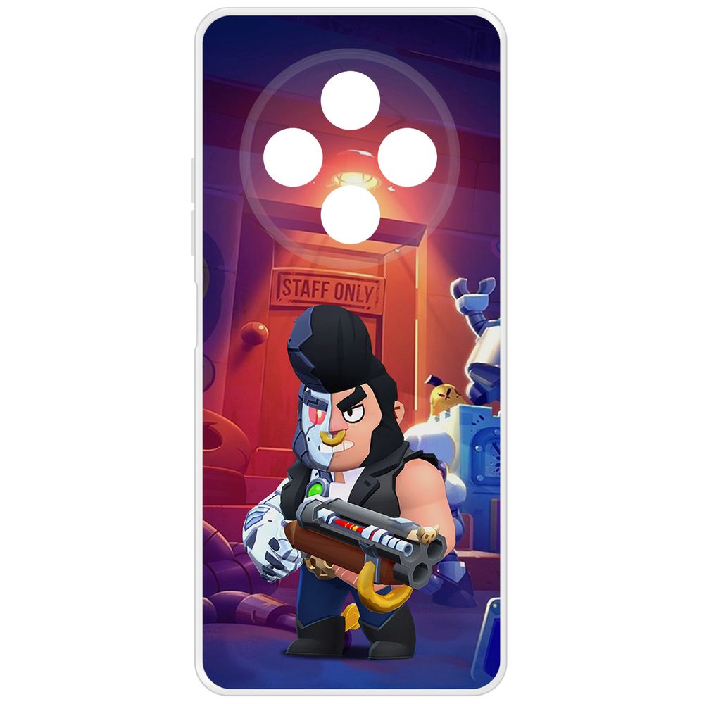 

Чехол-накладка Krutoff Clear Case Brawl Stars-Б-800 для TECNO Spark 30, Прозрачный