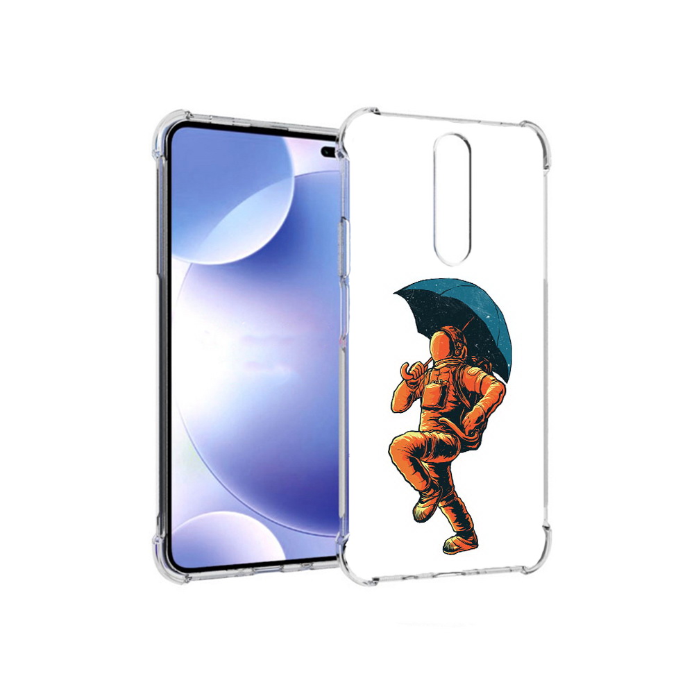 

Чехол MyPads Tocco для Xiaomi Redmi k30 шагающий космонавт с зонтом (PT226950.302.695), Прозрачный, Tocco