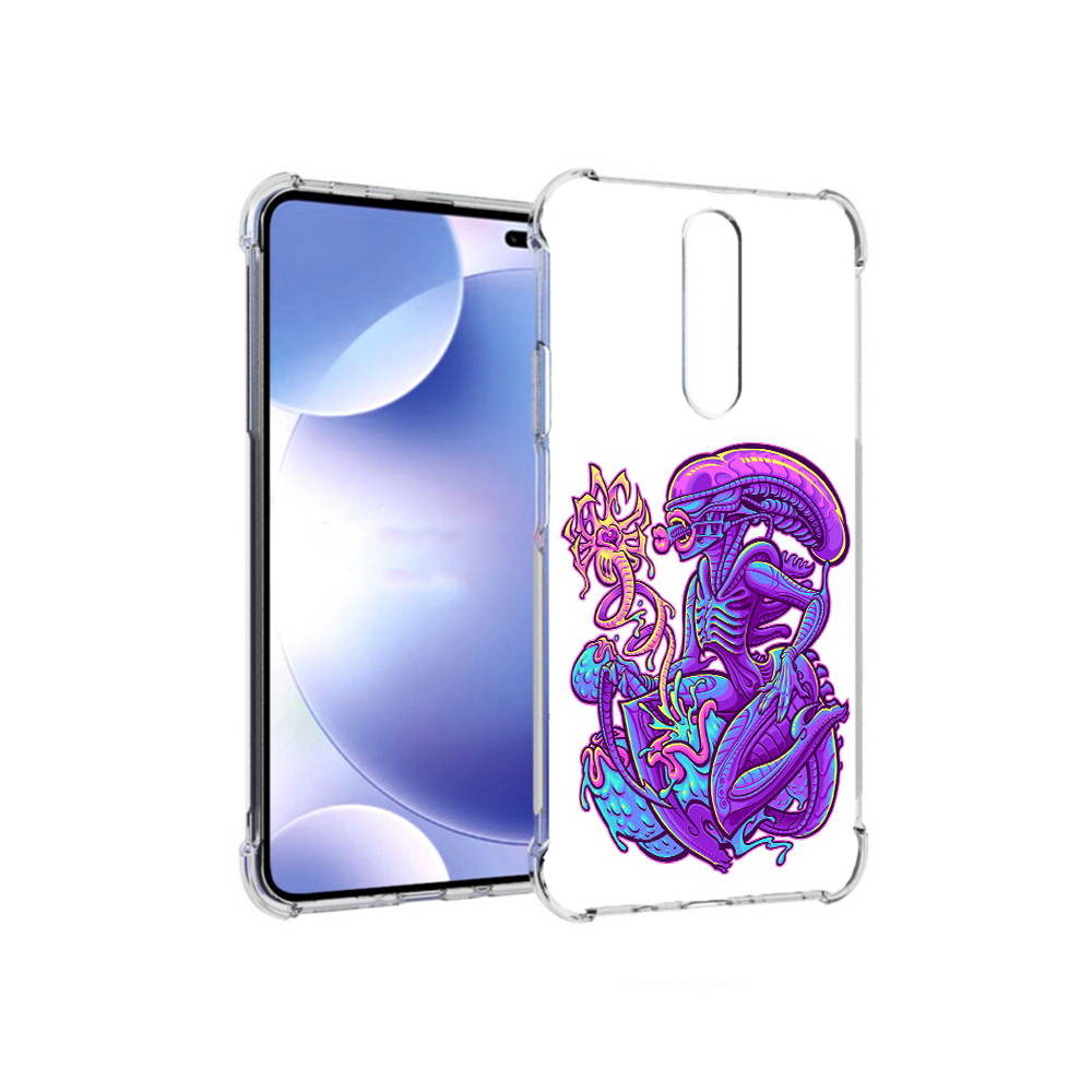 

Чехол MyPads Tocco для Xiaomi Redmi k30 чужой фиолетовый цвет (PT226950.302.693), Прозрачный, Tocco