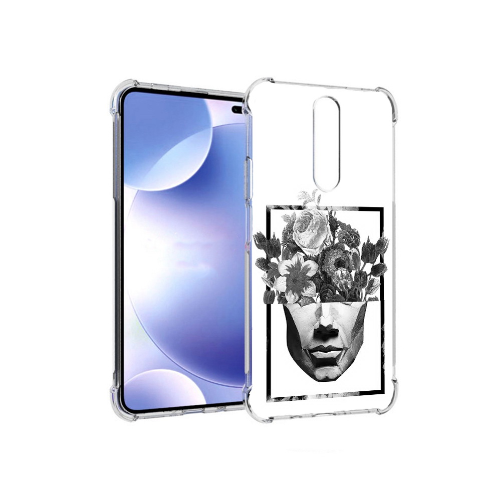 

Чехол MyPads Tocco для Xiaomi Redmi k30 черно белая ваза в абстракции (PT226950.302.678), Прозрачный, Tocco