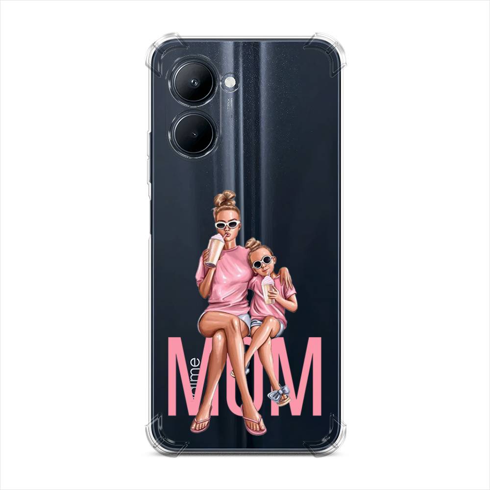 

Чехол Awog на Realme C33 "Lovely mom", Синий;бежевый;розовый, 2511351-1
