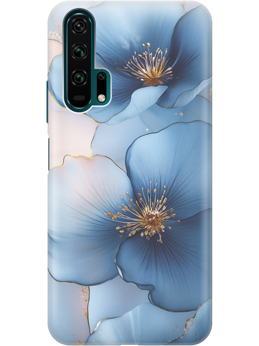 

Силиконовый чехол на Honor 20 Pro с принтом "Голубые ирисы", Прозрачный;голубой;синий, 721700724