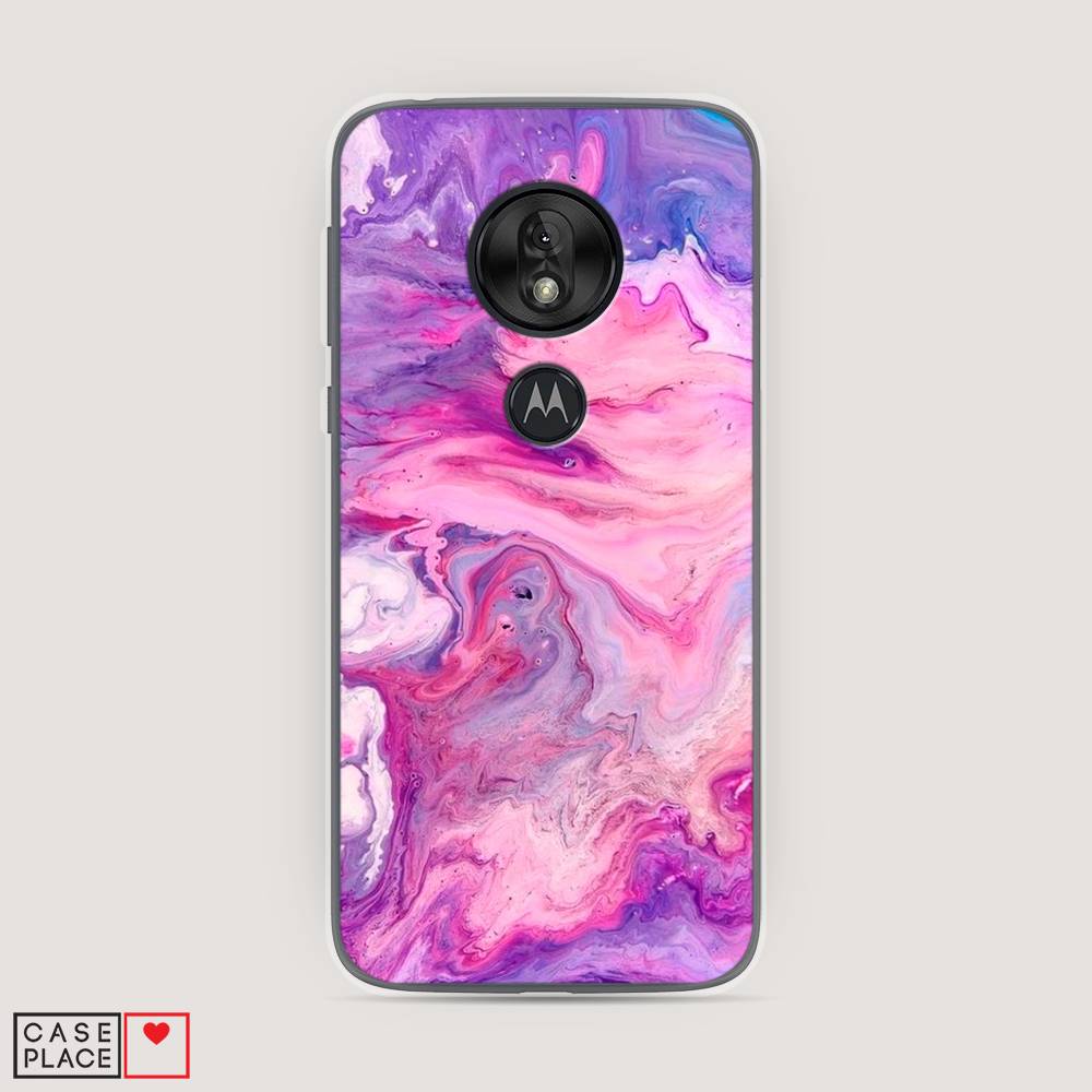 

Чехол на Motorola Moto G7 Play "Нежно-розовая абстракция", Розовый, 241250-3
