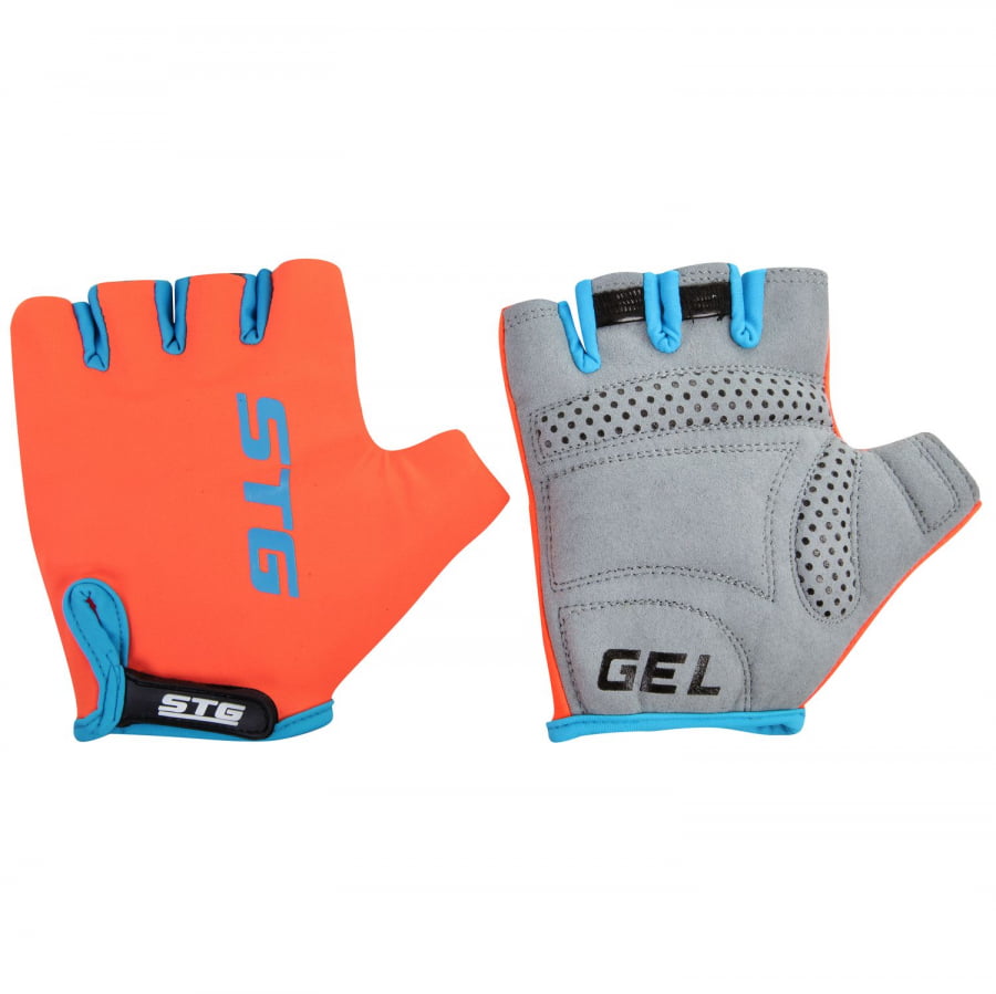 

Велоперчатки STG AL-03-325, orange/black/grey, S, AL-03-325